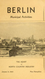 Annual city report, Berlin, New Hampshire 1940_cover