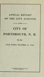 Receipts and expenditures of the Town of Portsmouth 1942_cover