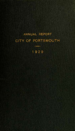 Receipts and expenditures of the Town of Portsmouth 1929_cover