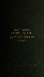 Annual city report, Berlin, New Hampshire 1929_cover