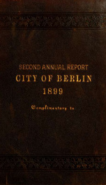 Annual city report, Berlin, New Hampshire 1899_cover