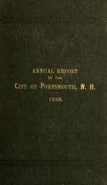 Receipts and expenditures of the Town of Portsmouth 1889_cover