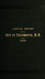 Receipts and expenditures of the Town of Portsmouth 1888_cover