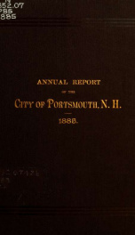 Receipts and expenditures of the Town of Portsmouth 1885_cover