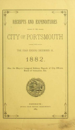 Receipts and expenditures of the Town of Portsmouth 1882_cover