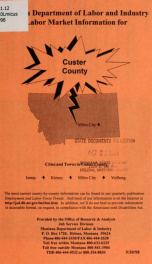 Labor market information for Custer County 1998_cover