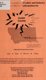 Labor market information for Custer County 1996_cover
