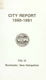 Annual report of the receipts and expenditures of the Town of Rochester 1990-1991_cover