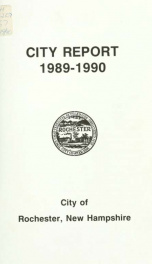 Annual report of the receipts and expenditures of the Town of Rochester 1989-1990_cover