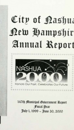 Report of the receipts and expenditures of the City of Nashua 1999-2000_cover
