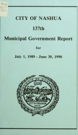 Report of the receipts and expenditures of the City of Nashua 1989-1990_cover