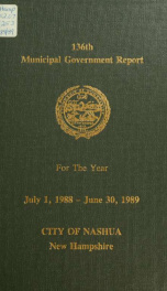 Report of the receipts and expenditures of the City of Nashua 1988-1989_cover