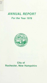 Annual report of the receipts and expenditures of the Town of Rochester 1978_cover