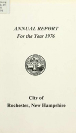 Annual report of the receipts and expenditures of the Town of Rochester 1976_cover