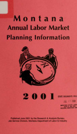 Montana annual labor market planning information 2001_cover