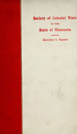 Secretary's report yr.1901_cover