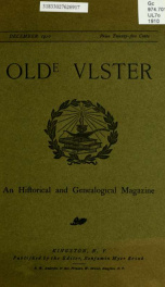 Olde Ulster : an historical and genealogical magazine yr.1910 December_cover