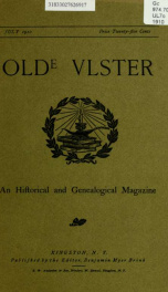 Olde Ulster : an historical and genealogical magazine yr.1910 July_cover