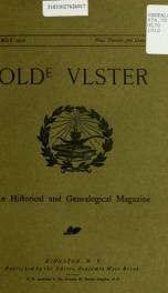 Olde Ulster : an historical and genealogical magazine yr.1910 May_cover