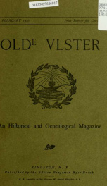 Olde Ulster : an historical and genealogical magazine yr.1910 February_cover