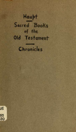 The sacred books of the Old Testament; a critical edition of the Hebrew text printed in colors 20_cover