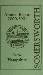 Receipts and expenditures of the Town of Somersworth for the year ending . 2000-2001_cover