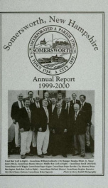 Receipts and expenditures of the Town of Somersworth for the year ending . 1999-2000_cover