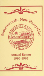 Receipts and expenditures of the Town of Somersworth for the year ending . 1997-1998_cover