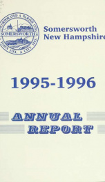 Receipts and expenditures of the Town of Somersworth for the year ending . 1995-1996_cover