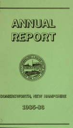 Receipts and expenditures of the Town of Somersworth for the year ending . 1985-1986_cover