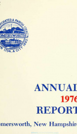 Receipts and expenditures of the Town of Somersworth for the year ending . 1976_cover