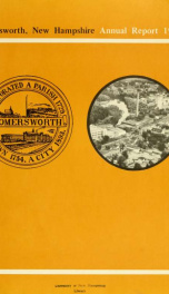 Receipts and expenditures of the Town of Somersworth for the year ending . 1967_cover