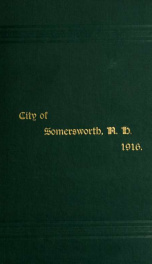 Receipts and expenditures of the Town of Somersworth for the year ending . 1916_cover