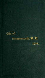 Receipts and expenditures of the Town of Somersworth for the year ending . 1914_cover