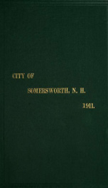 Receipts and expenditures of the Town of Somersworth for the year ending . 1912_cover