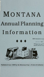 Montana annual planning information 1995_cover