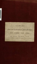 Tables of ancient literature and history_cover