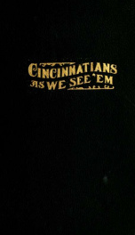 A gallery of pen sketches in black and white of "Cincinnatians as we see 'em"_cover