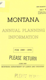 Annual planning information 1990_cover