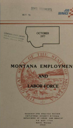 Montana employment and labor force_cover