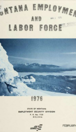 Montana employment and labor force FEB 1976_cover