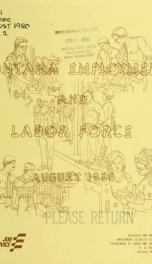 Montana employment and labor force AUG 1980_cover