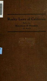 Realty laws of California;_cover