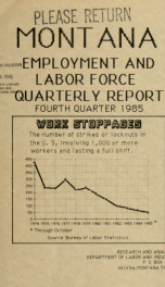 Montana employment and labor force 1985 2ND QTR_cover