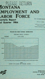 Montana employment and labor force 1982 1ST QTR_cover