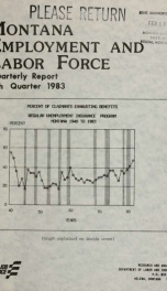 Montana employment and labor force 1983 4TH QTR_cover