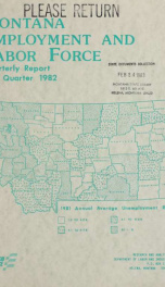Montana employment and labor force 1982 4TH QTR_cover