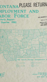 Montana employment and labor force 1982 2ND QTR_cover