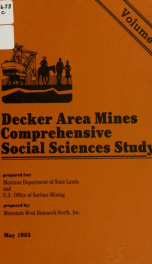 Decker area mines comprehensive social sciences study 1983 V.2_cover