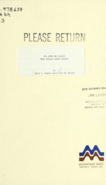 Big Horn and Decker mine worker survey report 1983_cover